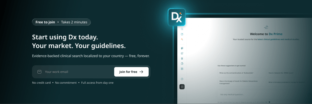 "Start using Dx today. Your market. Your guidelines." Free to join.